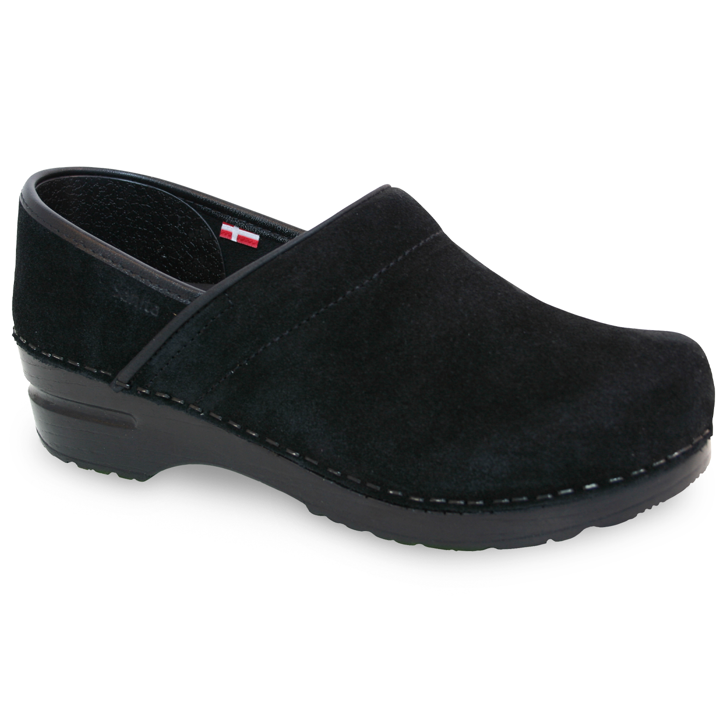 Sanita Nina Women's in Black Closed Back Clog