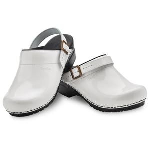 Sanita Estelle Women&#39;s in White Open Back Clog