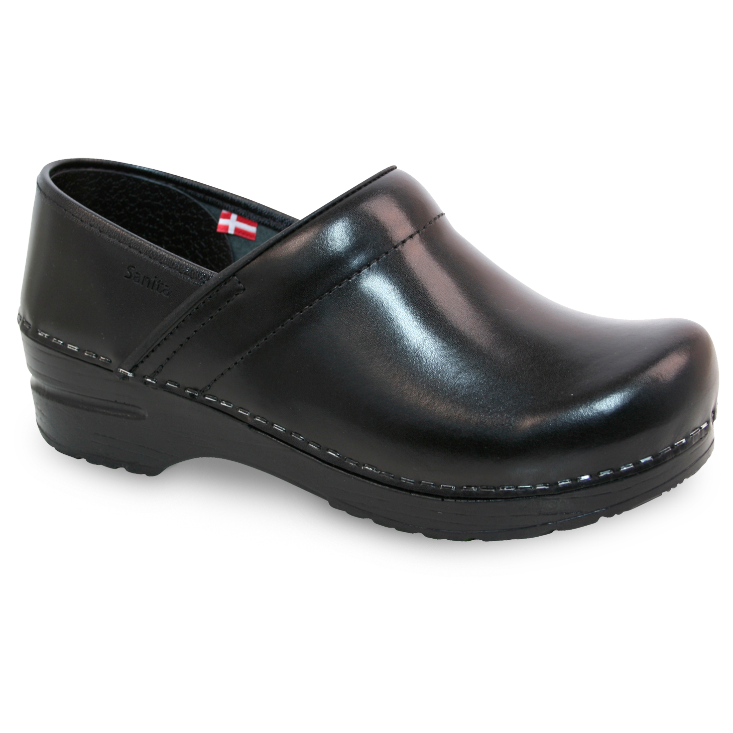 Sanita Pro. Cabrio Men's in Black Closed Back Clog