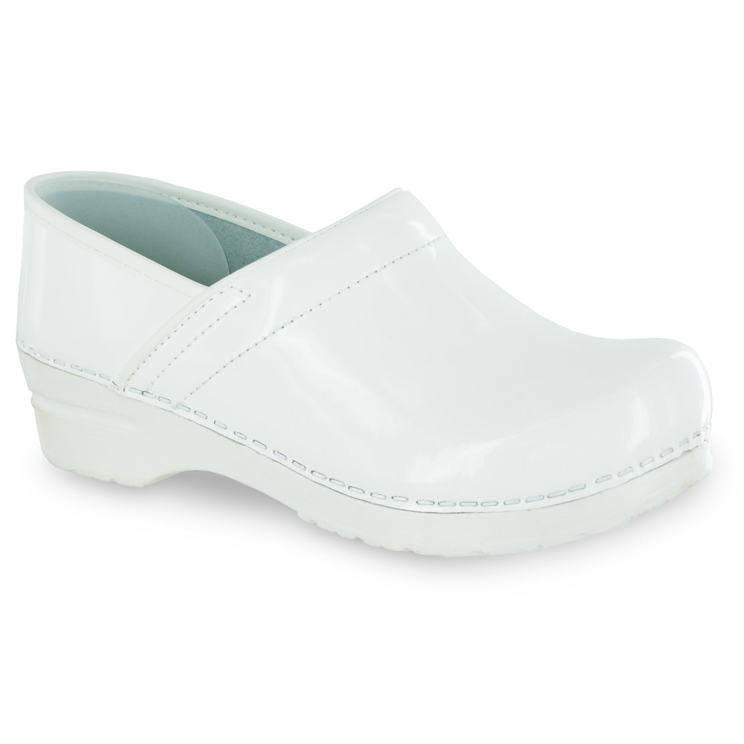 Sanita Pro. Patent Women's in White - avail Fall '22 Closed Back Clog