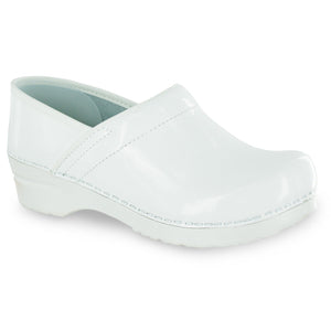 Sanita Pro. Patent Women&#39;s Clog in White Closed Back Clog