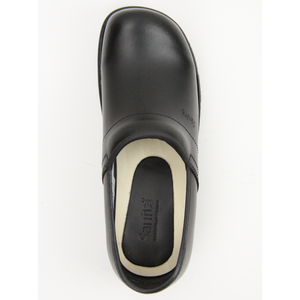 Sanita San Wood Unisex in Black Closed Back Clog