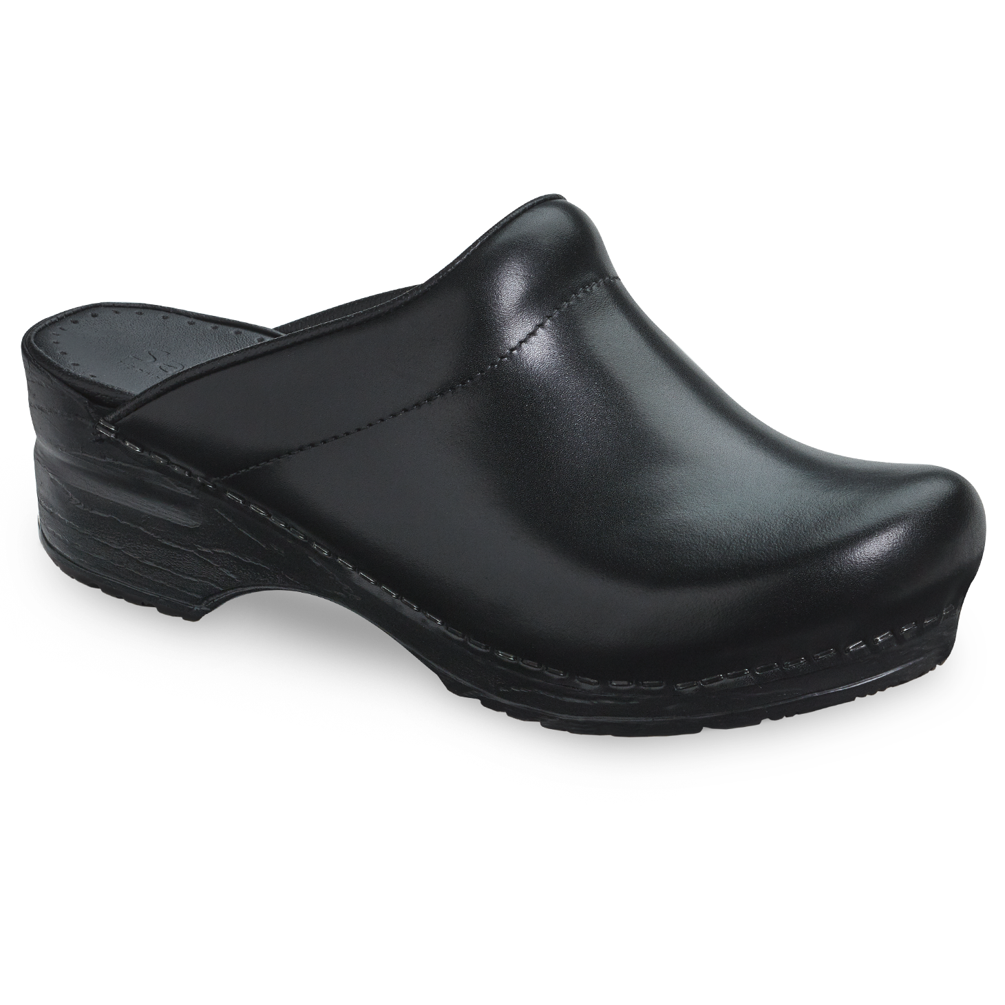 Sanita Sonja Cabrio Women's in Black Open Back Clog